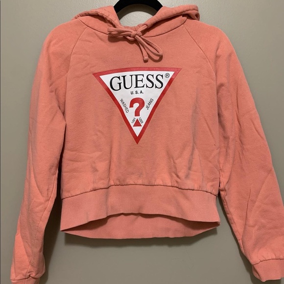 Coral pink Guess sweatshirt - Picture 2 of 2